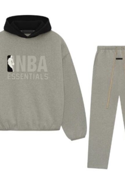 FEAR OF GOD ESSENTIALS NBA GREY TRACKSUIT