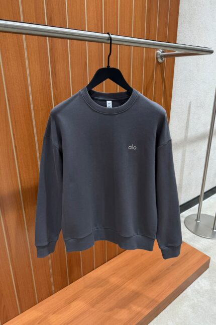 ALO SWEATER SIMPEL SMOKEGREY
