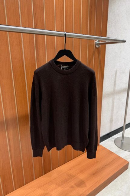 LORO PIANA BABY CASHMERE SWEATER BROWN