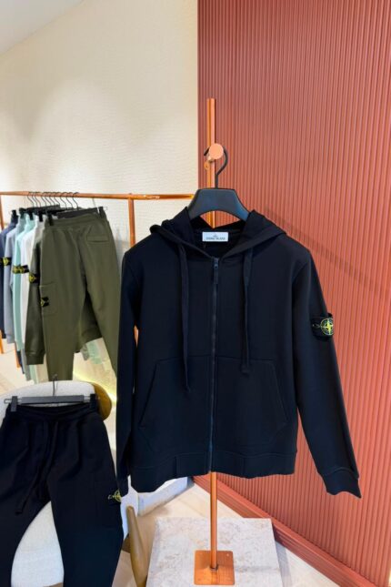STONE ISLAND TRACKSUIT BLACK SIMPEL
