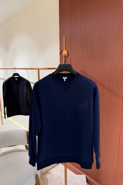 LOEWE SWEATER SIMPEL DONKERBLAUW