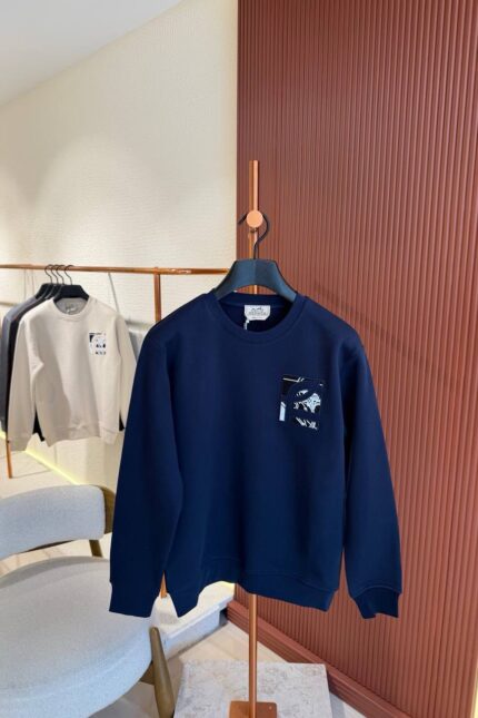 HERMES SWEATER 2026 DONKERBLAUW